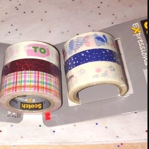 Bundle 6 Scotch Washi Tape Christmas Winter Themes To From Tis the Season
